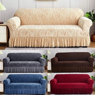 1/2/3/4 Seater Sofa Cover Sarung Sofa Universal Stretch Slipcover Seat Cover L Shape Living Room Sofa Cushion Cover