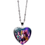 K Kpop Demon Hunters Kpop Demon Hunters Time Gem Heart Necklace Demon Hunters Anime Item