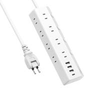 TESSAN หลาย Socket Power Strip 8 ช่อง 3 USB 1 ประเภท C 4 สวิทช์ญี่ปุ่นปลั๊ก SOCKET Surge Protection