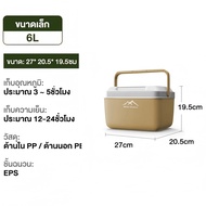 WTHB กระติกน้ำแข็ง ถังน้ำแข็ง กล่องส่งอาหาร camping ถังแช่อเนกประสงค์ กล่องเก็บความเย็น 6L/10L/16L/3