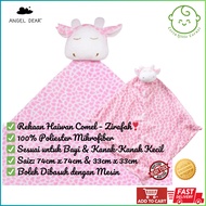 Angel Dear Blanket Lovie Plushie Selimut Gebu Pink Giraffe Hadiah Baby Newborn Gift Set Soft Toddler
