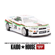 Nissan Skyline GT-R (R34) TAMIYA X Kaido House Model Car "The Grasshopper" V1