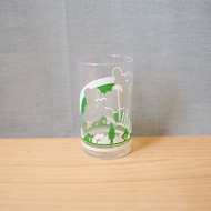 【北極二手雜貨】FUNIA 綠色透明早期塑膠杯