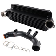 For BMW N54 135i/335i E8X/E9X 2006-2013 Black Aluminum Super Charge Pipe + Boost Hose + Bar & Plate 