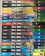 18 books硬皮精裝dogman catkid神探狗狗漫畫故事英文dog man cat kid