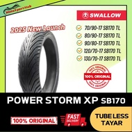 Swallow Power Storm XP SB170 Motorcycle Tubeless Tyre 797 8090 90/80-17 1277 tayar baru
