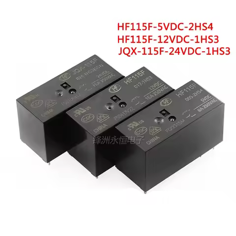 2PCS/Lot Relay JQX-115F HF115F-005 012 024-1HS3 6PIN 16A