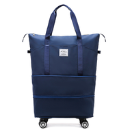 TY1493 Tas Travel Jumbo Motif 3 Tingkat dengan Roda Duffel Bag Lipat Kapasitas Ekstra Tas Serbaguna