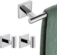 24 Inch Towel Bars Towel Rails Bathroom Robe Hook Bath Towel Coat Hooks 2 Polished Chrome B4005CH-L2