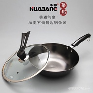 Stainless Steel Pan Wok Wok Cast Iron Pan Pot Lightweight Mini Pan Small Wok Frying Pan ZQ Single St