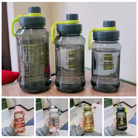 Plastic Sport Bottle Fitness Water Bottle Leakproof Water Bottle 600ml/800ml/1000ml High Temperature
