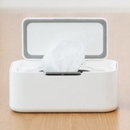 Purple plastic wet tissue holder case super-easy one-touch lid open