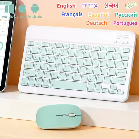 Bluetooth Wireless Keyboard for Xiaomi IOS Android Windows Keyboard for IPad Air Mini Pro Spanish Ko