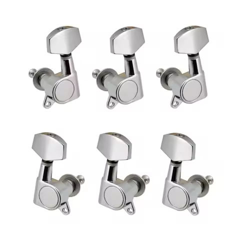 6pcs Sealed Guitar String Pegs Locking Tuners 3L3R Tuning Pegs String Tuner Acoustic Guitar Tuner Ma