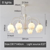 lampu gantung palfon desain anggrek modern sederhana kreatif modern - 8 lampu cahaya patih