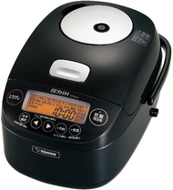 Zojirushi Rice Cooker 5.5 Go Pressure IH Type Extremely Cooked Ironware Coat Platinum Thick Pot Heat Insulation 40 Hours Black NP-BJ10-BA from Japan