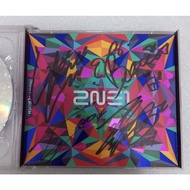 HAND SIGNED 2NE1 - New Album Crush Pink Version OFFICIAL ALBUM CD AUTOGRAPHED CL, Park Bom, Park San
