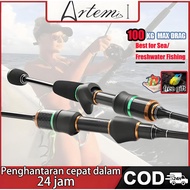 Artemis Rod Casting Fishing Rod Spinning Joran Pancing UL Power Solid Tip 1-6LB Micro-jigging Rod