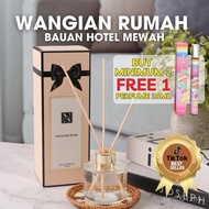 (100ml) NELLE REED DIFFUSER Wangian Rumah Bauan Hotel Pewangi pewangi bau hotel perfume bilik Suppli
