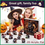 Calendar Advent for Halloween 2D Acrylic 24 Day Gnome Figures Halloween Countdown Calendar Gnome Orn