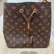 Louis Vuitton LV NeoNoe MM咖啡色老花水桶包