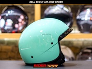 Helm BELL SCOUT AIR Mint Green Half Face Helmet Touring Original USA