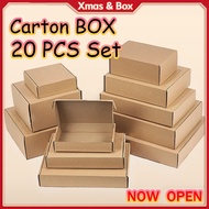 [20PCS ] Carton Box corrugated Mailer Box Gift Box, Kraft Brown Box, LOWEST