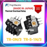 FUJI THERMAL OVERLOAD RELAY (TOR) TR-ON/3 (0.8-1.2A) / TR-0N/3 (4-6A) OR TR-5-1N/3 (9-13A)