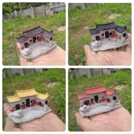 Mini miniature house with 3-door house model