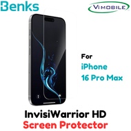 Benks InvisiWarrior HD Screen Protector | iPhone 16 Pro Max