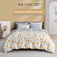 Epitex (with Quilt Cover) 1200TC Cozycool Printed Bedsheet | Nylon and Lyocell | Bedset