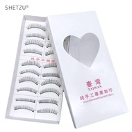 Taiwan Fake Eyelashes Natural Handmade Sharpened Eyelashes 10 Pairs of Natural Makeup 216/217/218 Th