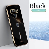 Black Shark 4เคสชุบโลหะหรูหราสีดำฉลาม4Pro 4S 4SPro เคส TPU แบบนิ่มกันกระแทกฝาครอบโทรศัพท์ด้านหลัง