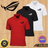 [KAIN SEJUK] ROG Polo T Shirt Unisex Popular Fashion Street wear Men's and Women polo 衬衫 Baju lelaki