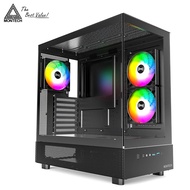 【MONTECH 君主】XR 全景玻璃透側機殼 黑色