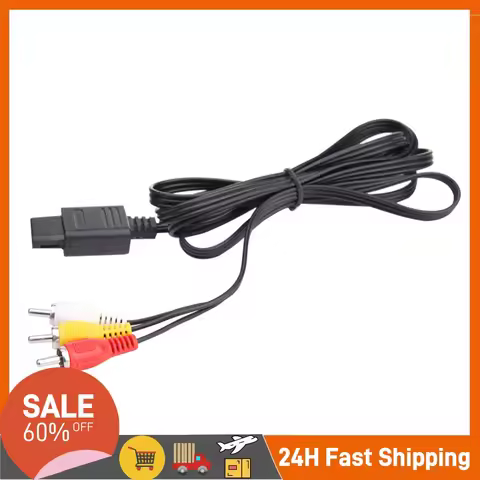 1.8M AV Cable Video Cable AV Cable To RCA AV Audio Video Cable AV Audio Composite Cable for 64/N64/G