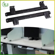 [Wishshopeelxl] under Desk Slider Track for Cabinet Pull Out Keyboard Drawer Tray Slide Rail Black