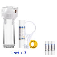 10-Inch Transparent Filter Bottle 4-Point Copper Thread