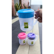 (6 PCS) Eskan DPI Waterjug Water Jug/ Water Jug/ Plastic Water Container/ BENING Water Pitcher/ 1.5L
