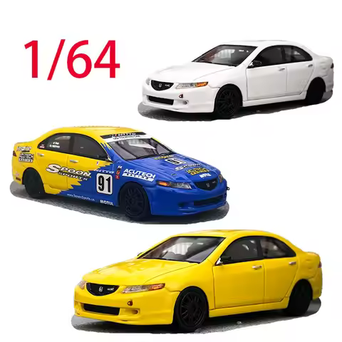 NA Diecast 1/64 Scale Honda Resin Car Model Honda Accord Euro R Spoon Play Vehicles Toys for Boys Or