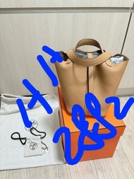 全新全套 可收信用卡 Hermes Picotin Lock 18 Bag  biscuit 手挽袋 曲奇色