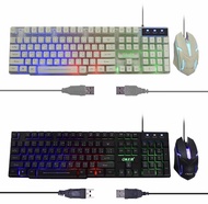 ส่งเร็ว Oker Keyboard + Mouse KM-6120 คีบอร์ด ไฟทะลุตัวอักษร ชุด เม้าส์ + คีย์บอร์ด OKER6120สีดำ