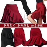 ✨Latin Dance Dance Costume Skirt Children Dancing Skirt Latin Dance Fringed Skirt Practice Costume L