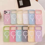 Fashion 2 In1 Candy Colored Magnetic Phone Casing IPhone 17 17Pro 17Air 17ProMax 16E Shockproof Prot