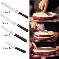 4/6/8/10 Inch Stainless Steel Cake Spatula Butter Cream Frosting Knife Smoother