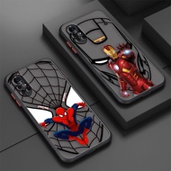 Creative Spider-Man Ironman Avengers Heroes Matte Cell Phone Case For HUAWEI NOVA 10 8 7 6 5I 5 4 3I SE Y70 Mate 40 E 30 20 Pro Honor PLAY5 V40 P Smart Lite 40 4G 5G