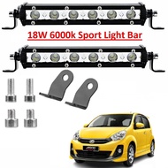 Perodua Myvi Daylight Fog Light Led Sport Light DRL Fog Lamp 6Led Light Bar Spotlight Lampu Kereta