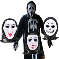 HALLOWEEN GHOST MASK/COSTUME COSTUME /GHOST/- Ghost Face Halloween mask own hooded fabric