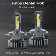 PAY ON DELIVERY Car Headlight H4 LED 2 PCS Super Bright INOMOTIV COB 72W 7600LM 6500K High Low