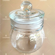 Kedap Udara Glass Crystal Canister Cookies Candy Jar Food Storage Pot Container Bekas Kuih Raya Balang Gula Kenduri 密封罐